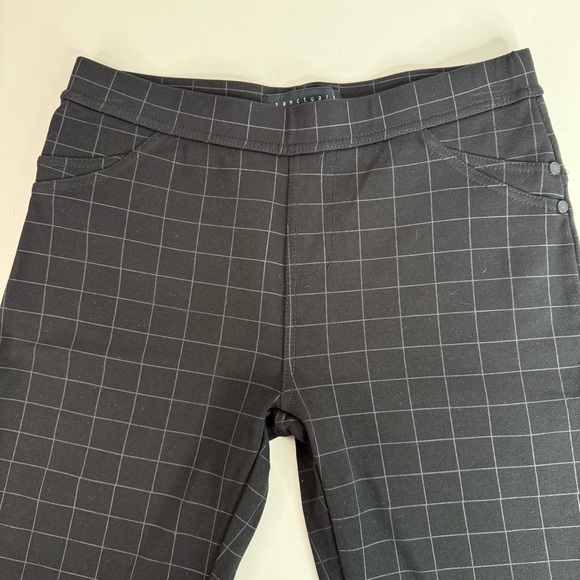 ANTHRO x SANCTUARY 26” Waist Grease Windowpane Pointe Grey Black leggings Small - Picture 15 of 16
